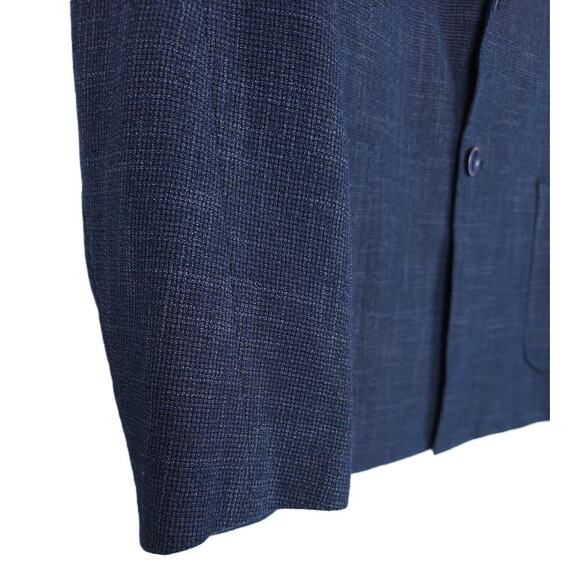 Tallia Mens Slim-Fit Stretch Raglan Lightweight Sport Coat Navy Grey 42L NWT - Picture 5 of 7